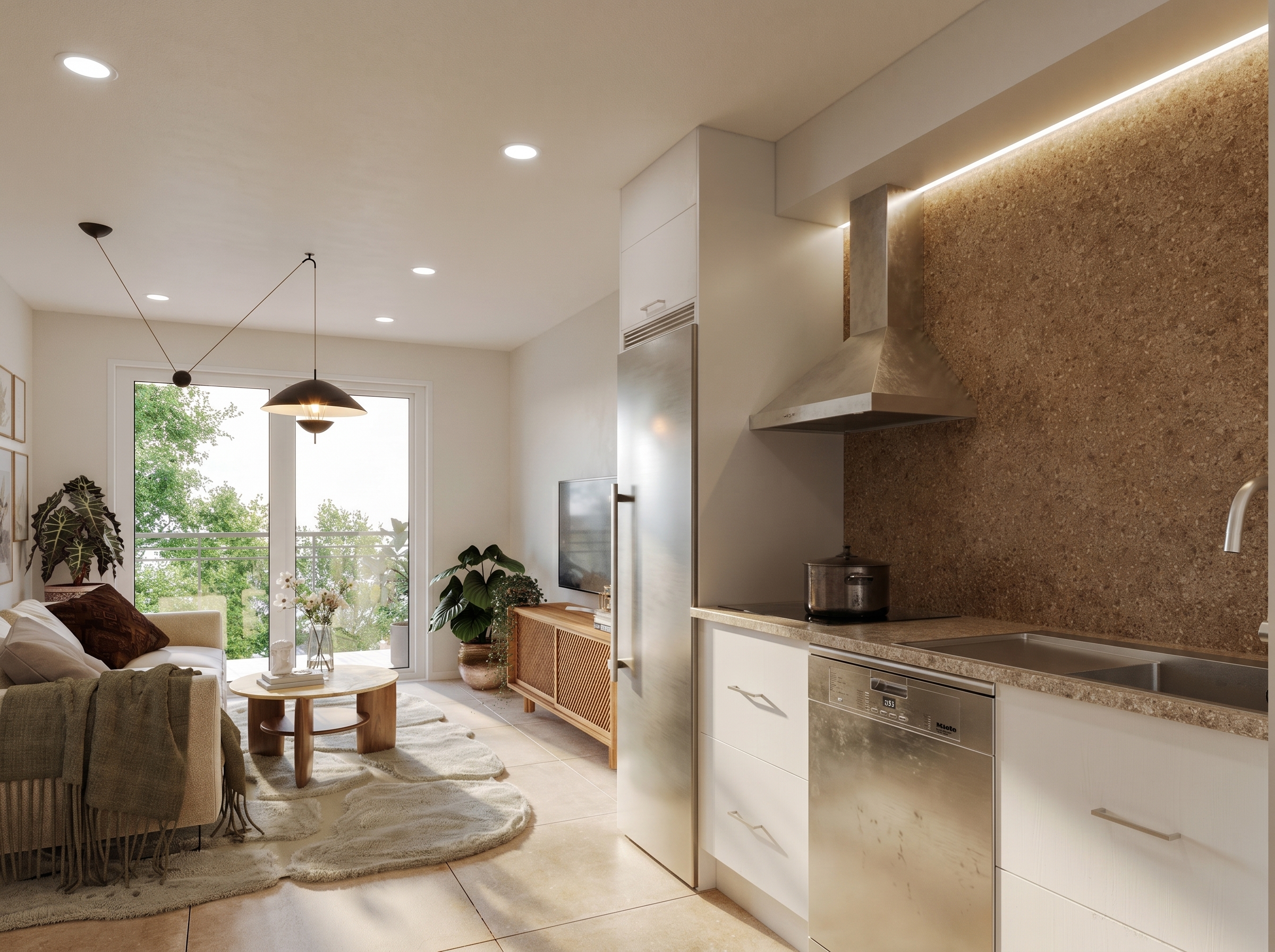 Soft Light and Natural Textures Shaping Everyday Living